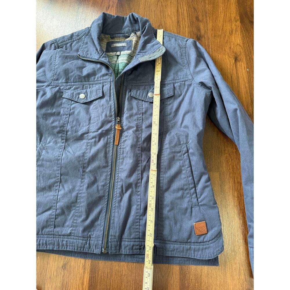 Toad & Co Kenai Quilted Canvas Jacket Blue Sz S Chore Utility Flannel Lined - Picture 3 of 8